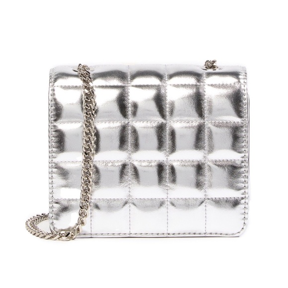 French Connection Handbags - French Connection Laine Silver Mini Crossbody